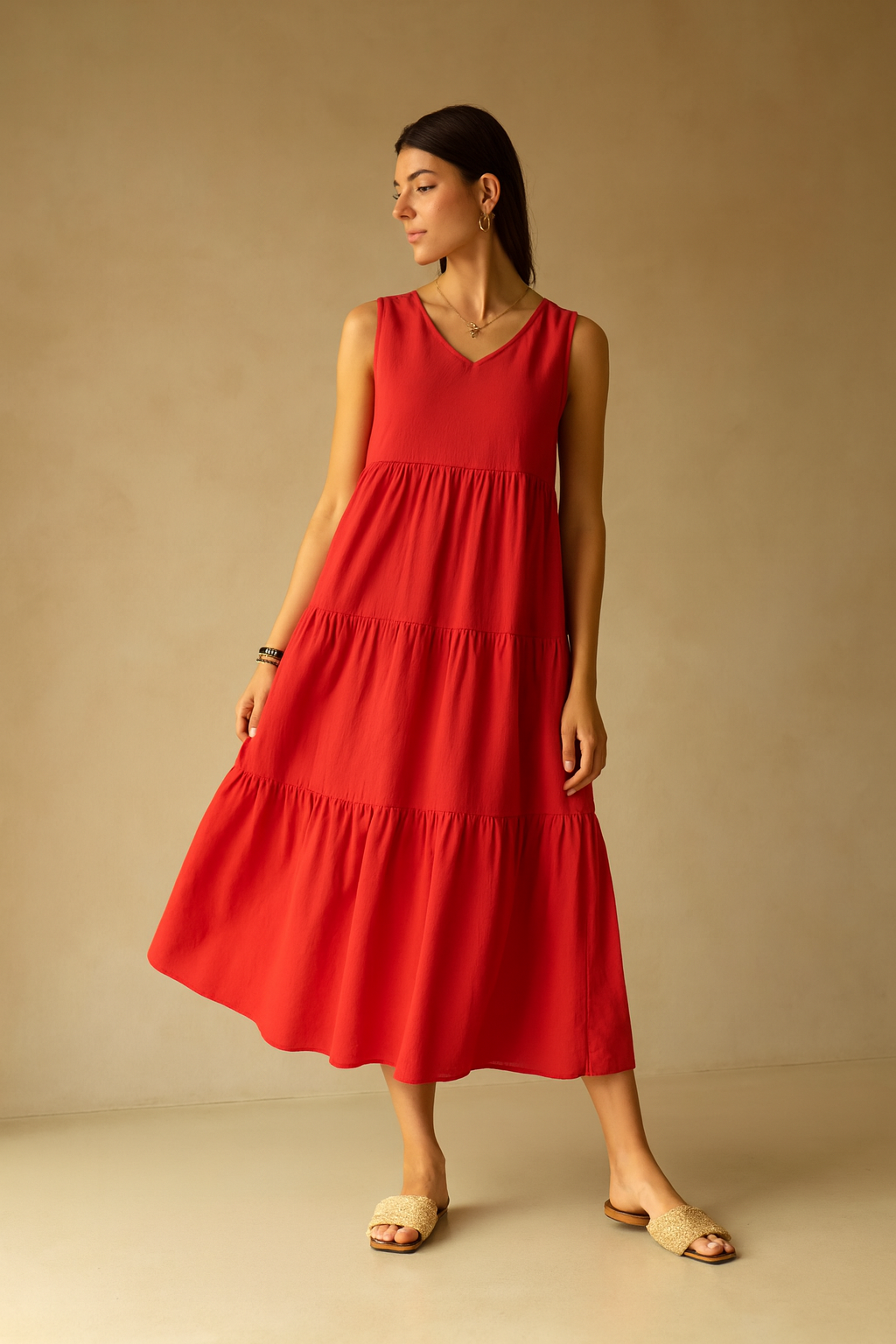 Amber - Elegante Geel-Zwarte Jurk