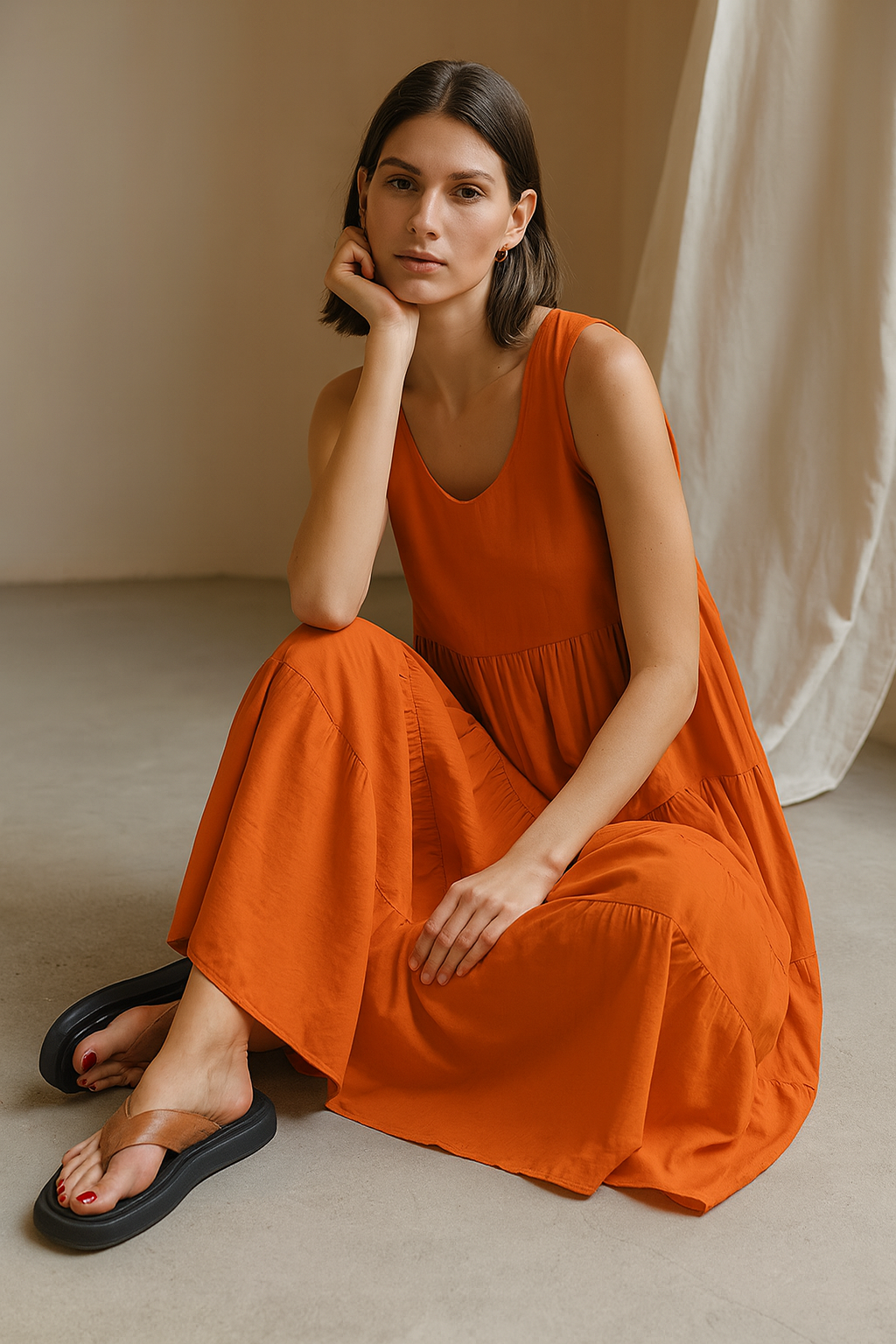 Amber - Elegante Geel-Zwarte Jurk