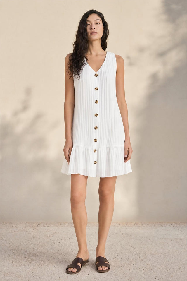 Mia - Ärmelloses Sommerkleid mit Rüschen