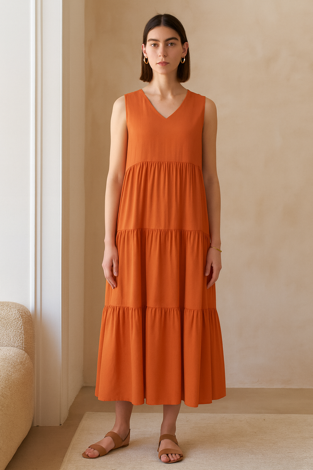 Amber - Elegante Geel-Zwarte Jurk
