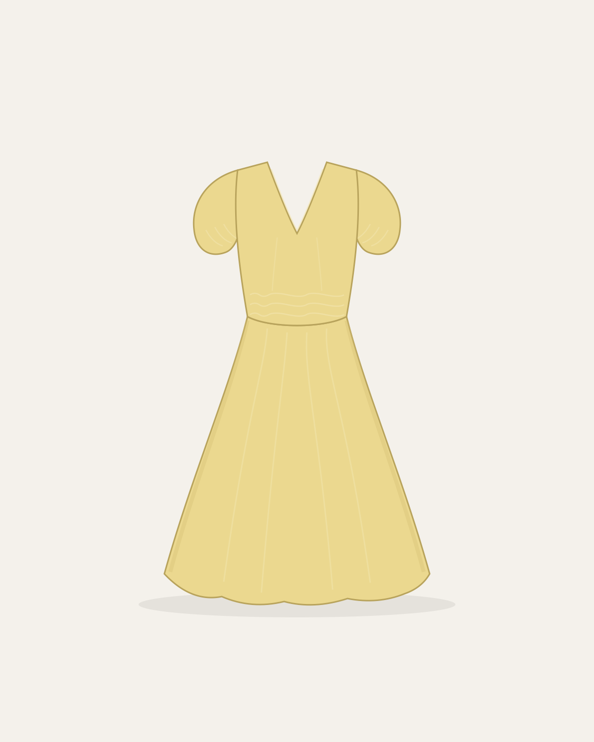 Noor Musselin-Midikleid in Buttergelb